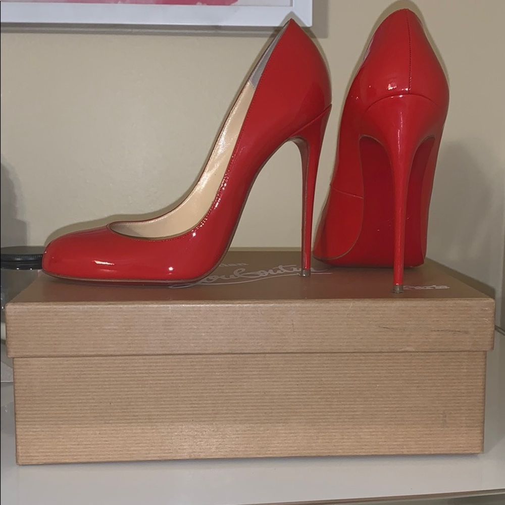 Women’s red Christian louboutin fifi 120